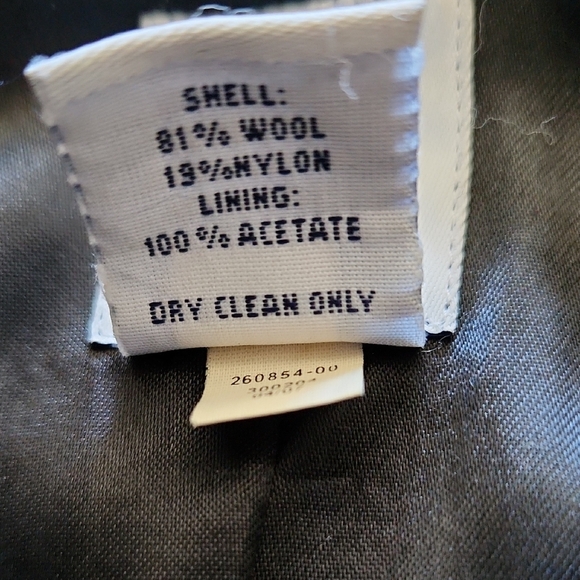 GAP Classic Black Wool Blend Trench Coat Lined Sz XS Minimalist Preppy Normcore - Picture 5 of 16